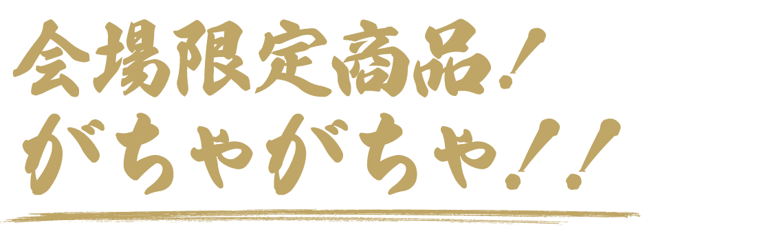 会場限定商品!がちゃがちゃ!!