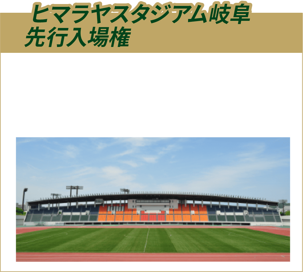 ヒマラヤスタジアム岐阜先行入場権